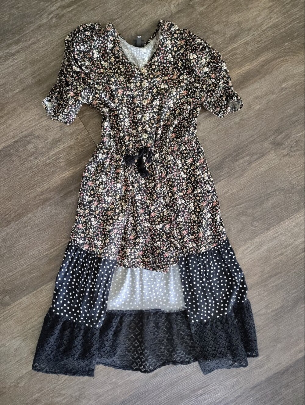 Art Class Floral Romper Girls Size 7/8 Medium Back to School